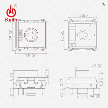 Kailh ChocV2 Red ロープロファイル リニア キースイッチ（ChocV2/50g/5個）