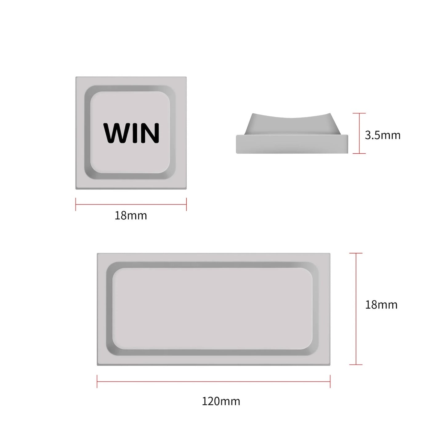 Chocfox LAK ロープロファイルキーキャップセット（PBT/52キー）