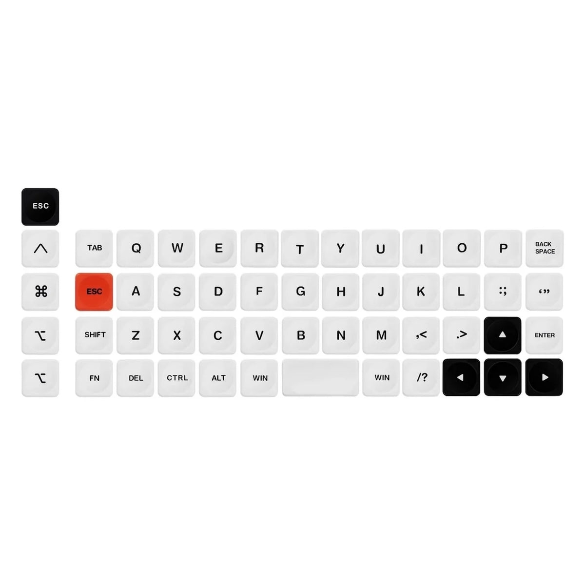 Chosfox Geonix Rev.2 LCK オリジナルキーキャップセット（PBT/52キー）