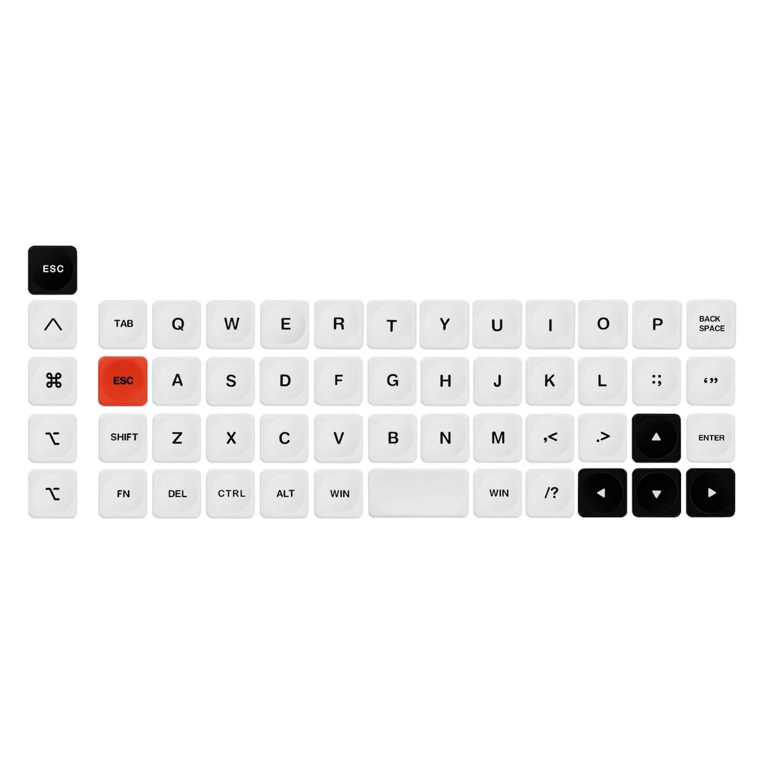 Chosfox Geonix Rev.2 LCK オリジナルキーキャップセット（PBT/52キー