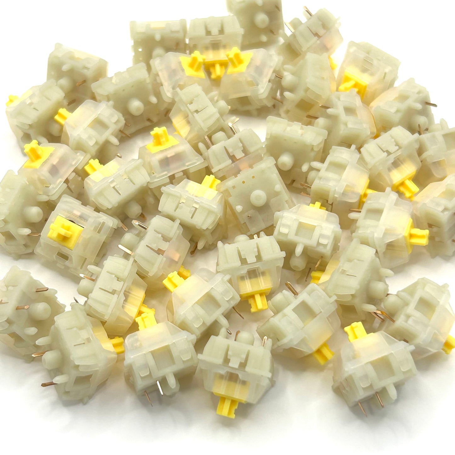 Gateron KS-3X1 Milky Yellow Pro リニア キースイッチ（50g/5ピン/5個）