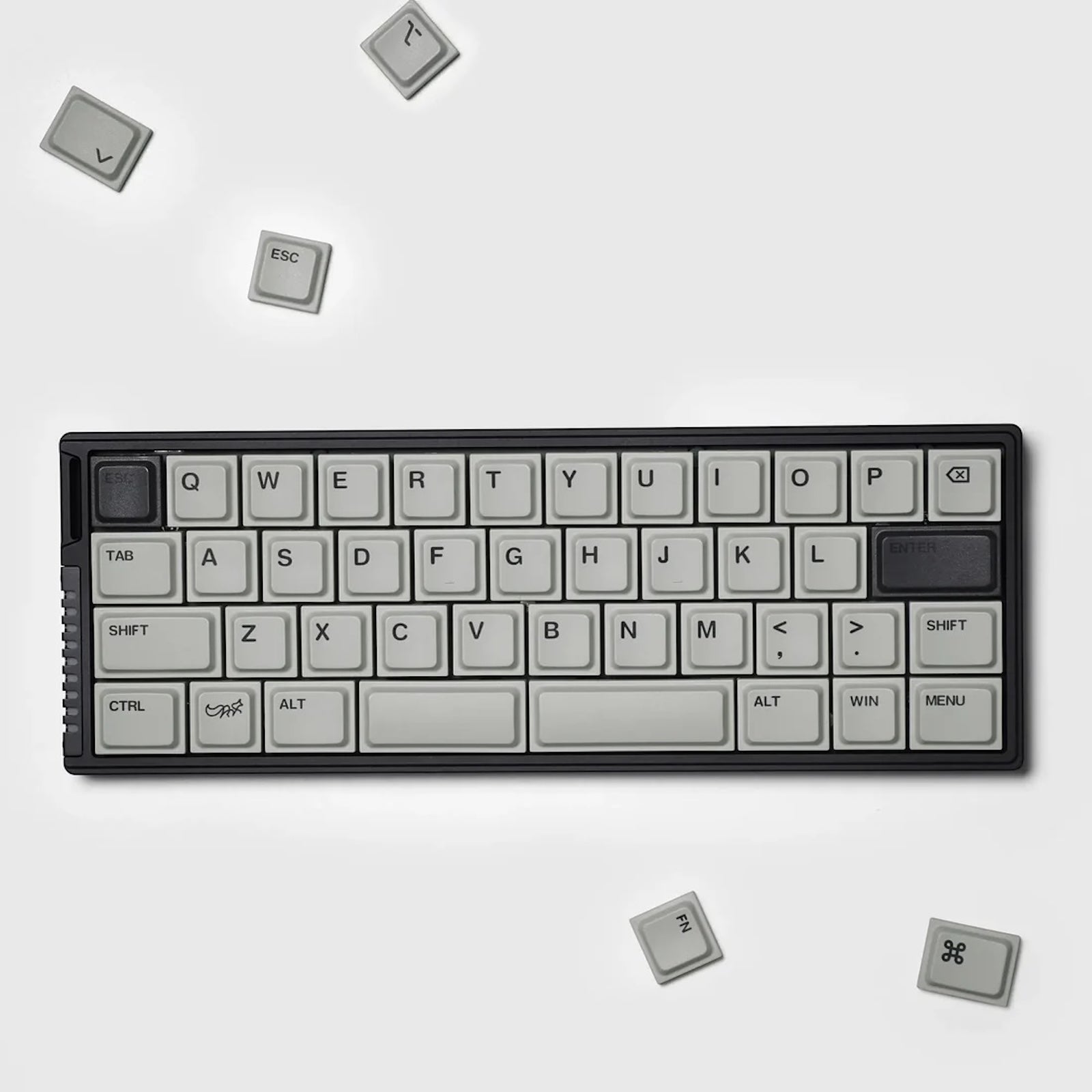 トップス keyaco Chosfox Init40 LAK Original Keycap Set（PBT/グレー）｜TALPKEYBOARD