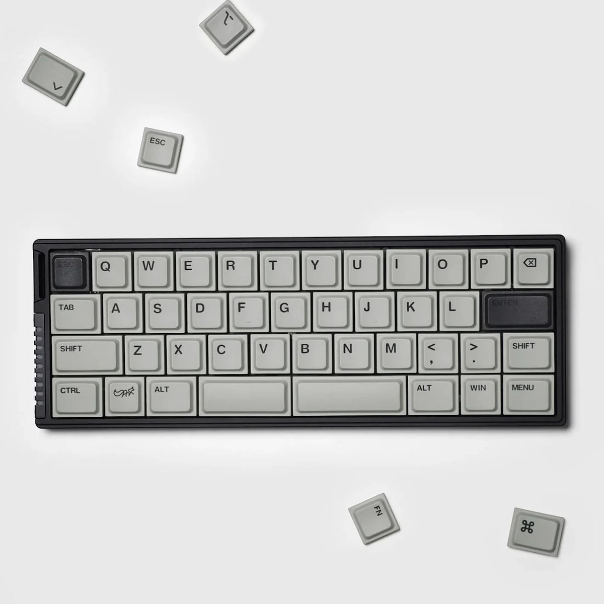 Chosfox Init40 LAK Original Keycap Set（PBT/グレー）