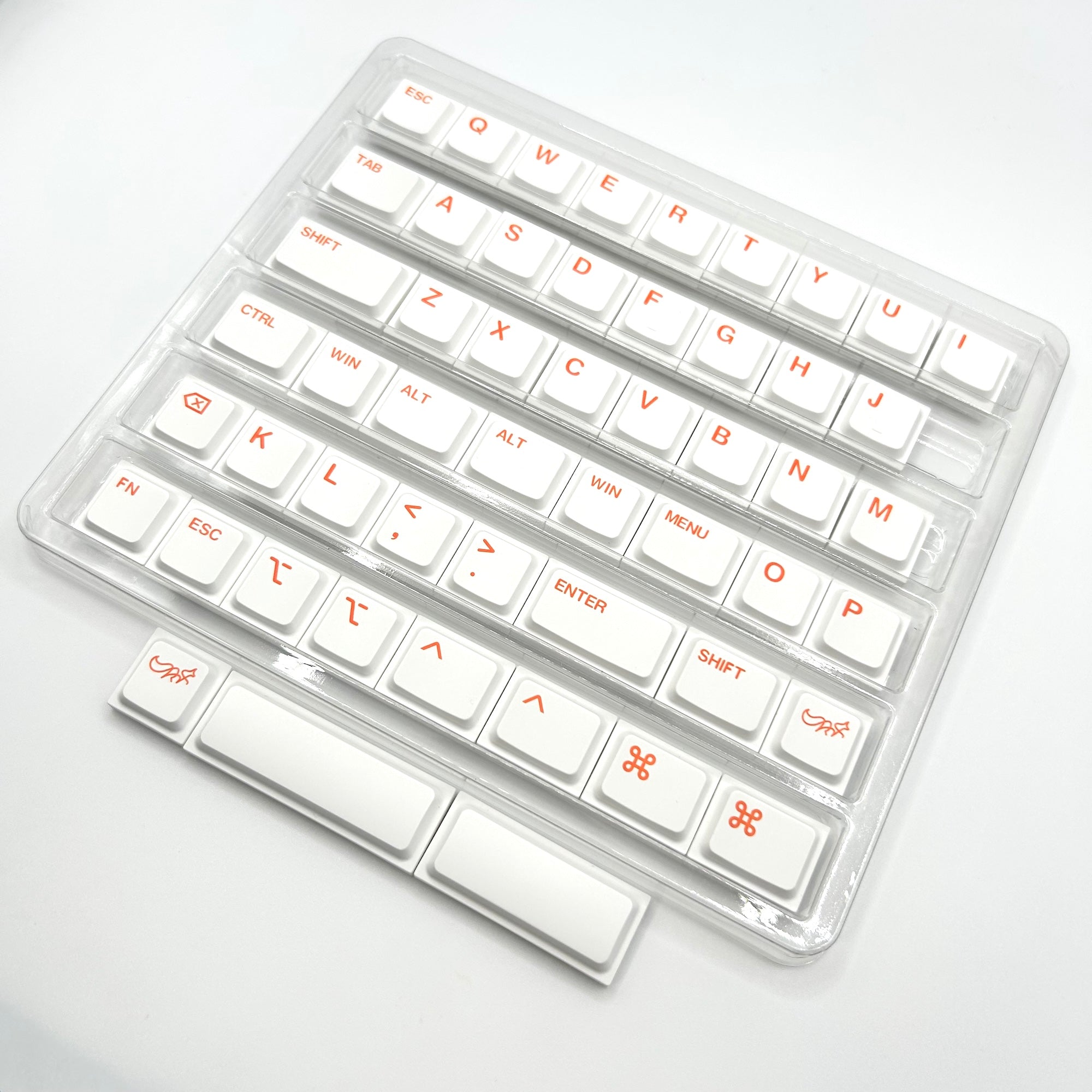 Chosfox Init40 LAK Original Keycap Set（PBT/ホワイト