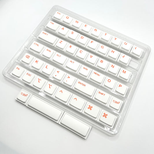 Chosfox Init40 LAK Original Keycap Set（PBT/ホワイト）