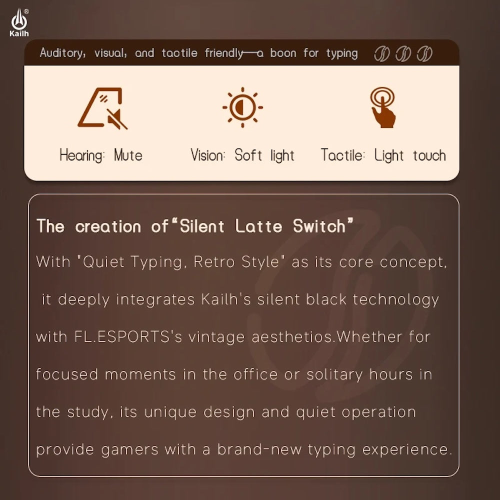 Kailh Silent Latte サイレントリニア キースイッチ（5ピン/5個）