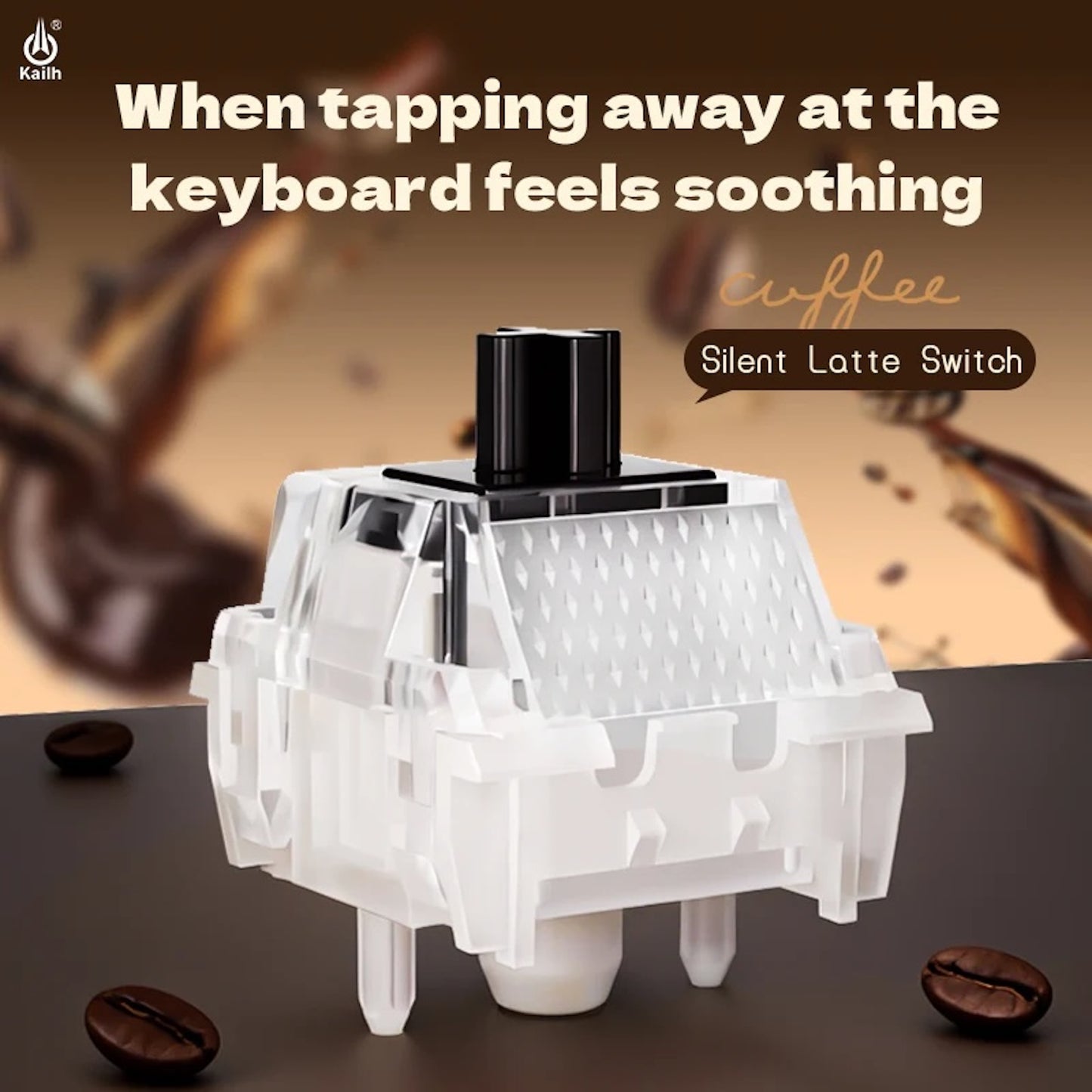 Kailh Silent Latte サイレントリニア キースイッチ（5ピン/5個）