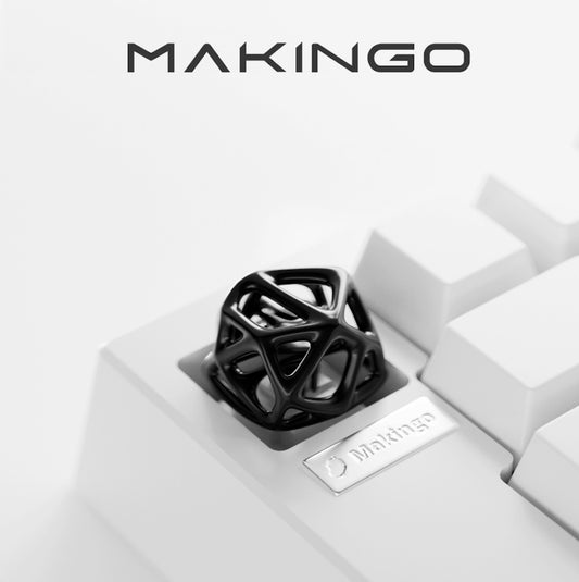 Makingo Crystal lattice of cells アルチザン メタルキーキャップ（ブラックカラー）