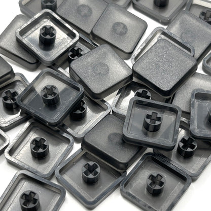 Tai-Hao MT165 ロープロファイル キーキャップ（MX/ABS/半透明ブラック/1個）