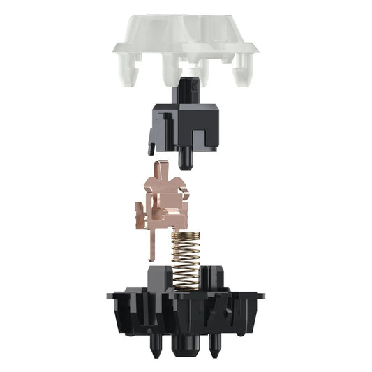 Cherry MX Black Clear-Top リニア キースイッチ（MX1A-61NW/63.5cN（約65gf）/5個）