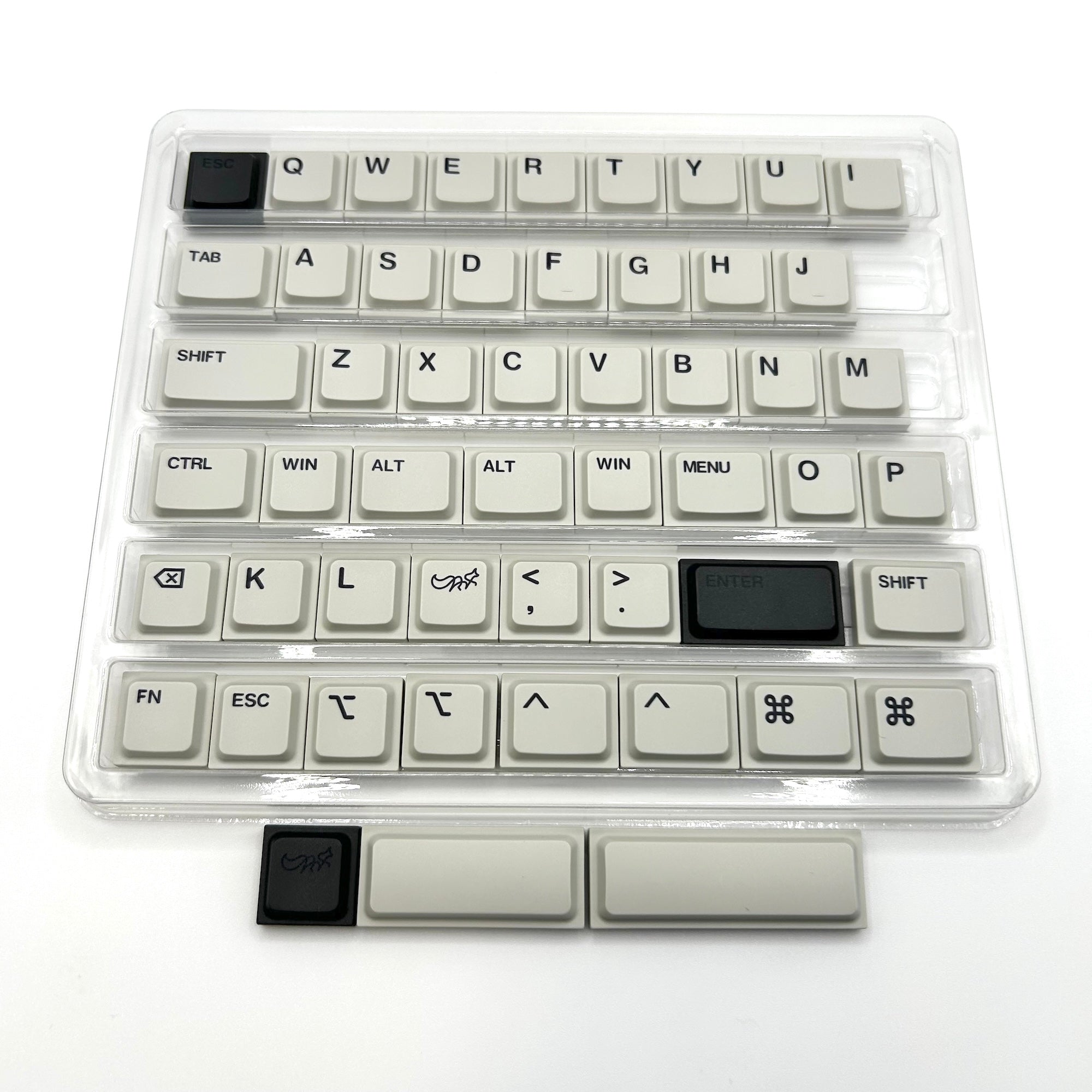 Chosfox Init40 LAK Original Keycap Set（PBT/グレー）｜TALPKEYBOARD