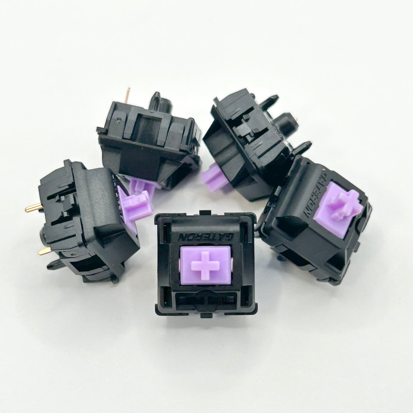 GATERON Oil King Purple サイレントタクタイル キースイッチ（55gf/5ピン/5個）