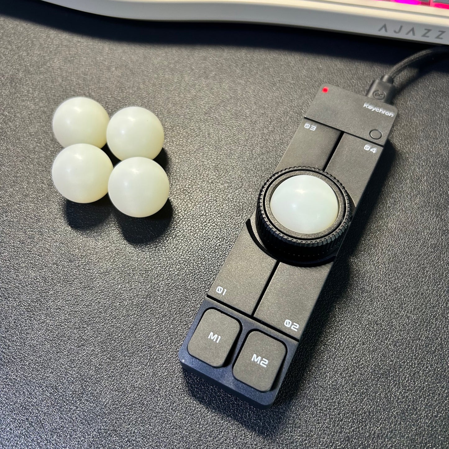 25mm PA66球 DIYトラックボール用（1個/ ホワイト/約9g）