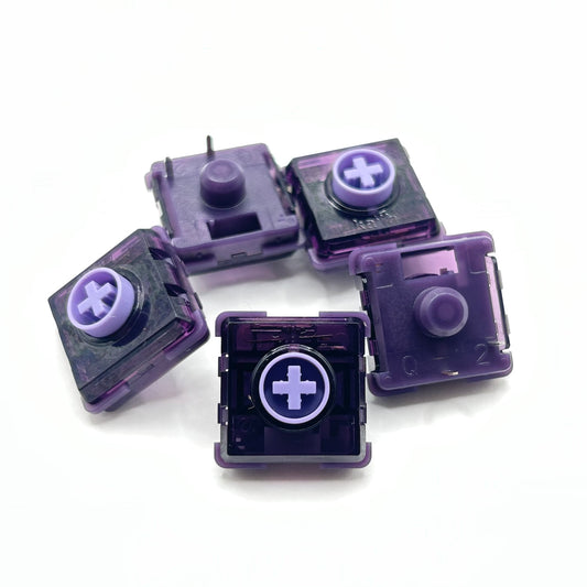 Kailh Purple Iris ロープロファイル サイレントリニア キースイッチ（ChocV2/30gf/5個）
