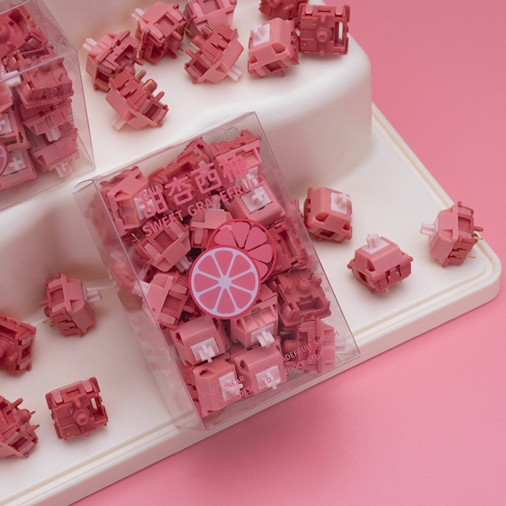 Zuoce Sweet Grapefruit リニア キースイッチ（33g/5ピン/5個）