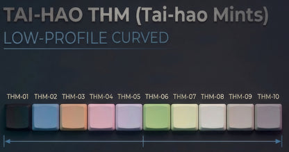 THM（Tai-hao Mints）ロープロファイルキーキャップ（MX/ホワイト/1個）THM-WH