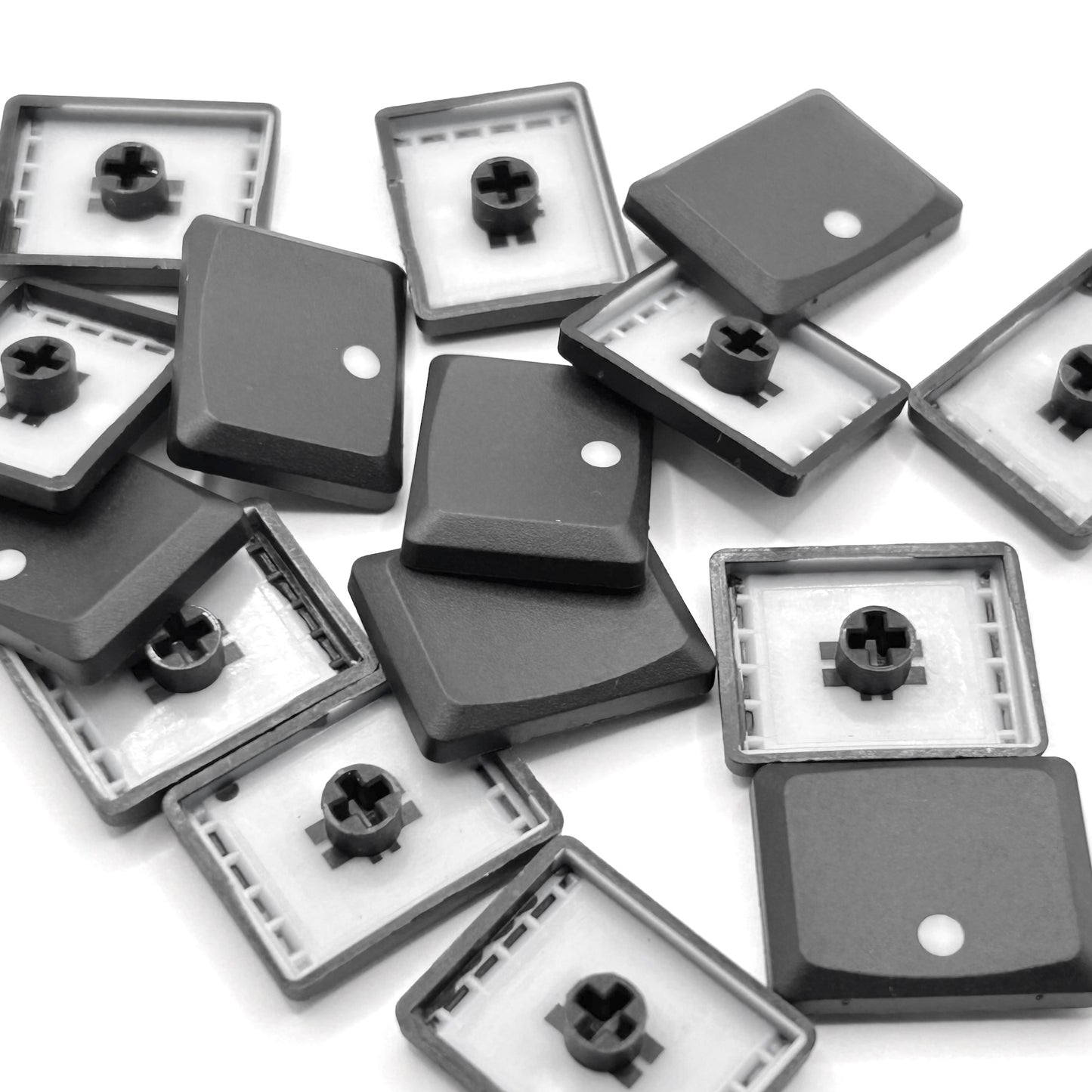 THT（Tai-Hao Thins）ロープロファイル キーキャップ 1.25U（MX/Dotブラック/1個）