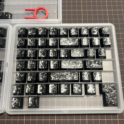 XVX Forged Carbon-Look Cherry Profile Keycaps Set 119-key（Base Kit）