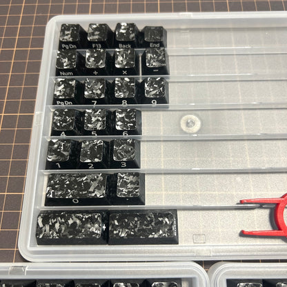 XVX Forged Carbon-Look Cherry Profile Keycaps Set 119-key（Base Kit）