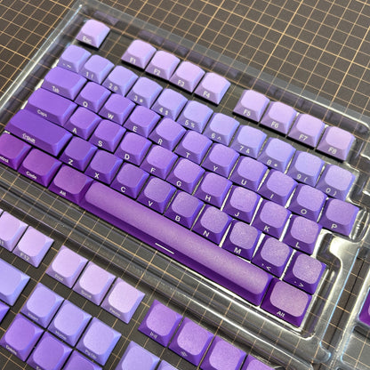 XVX Slope Low Profile Side-Printed Keycaps Set Purple Abyss（PBT/131キー）