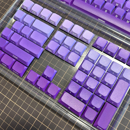 XVX Slope Low Profile Side-Printed Keycaps Set Purple Abyss（PBT/131キー）